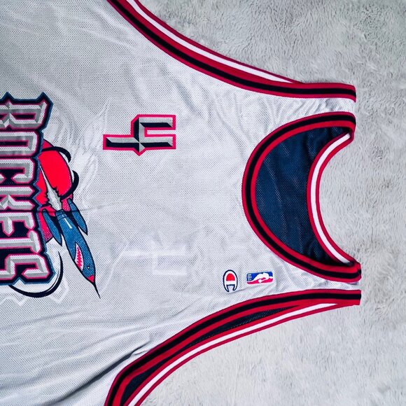 Houston Rockets Champion NBA Jersey #4 Navy/White XL Mesh Mens Tank Top With Tag - Picture 14 of 16